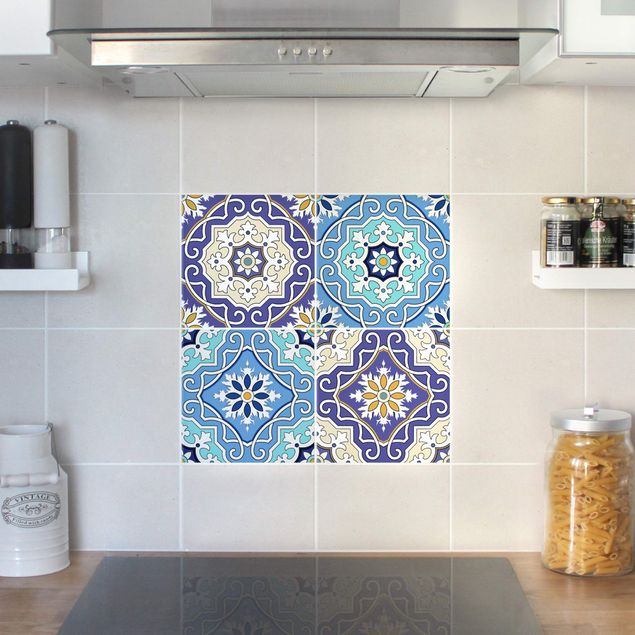 Adhesivos para azulejos en multicolor 4 Spanish tiles