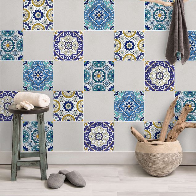 vinilo para azulejos cocina 4 Spanish tiles ornaments