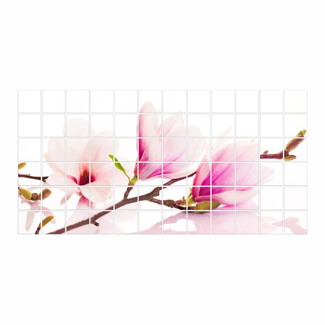 vinilo para azulejos Delicate Magnolia Branch