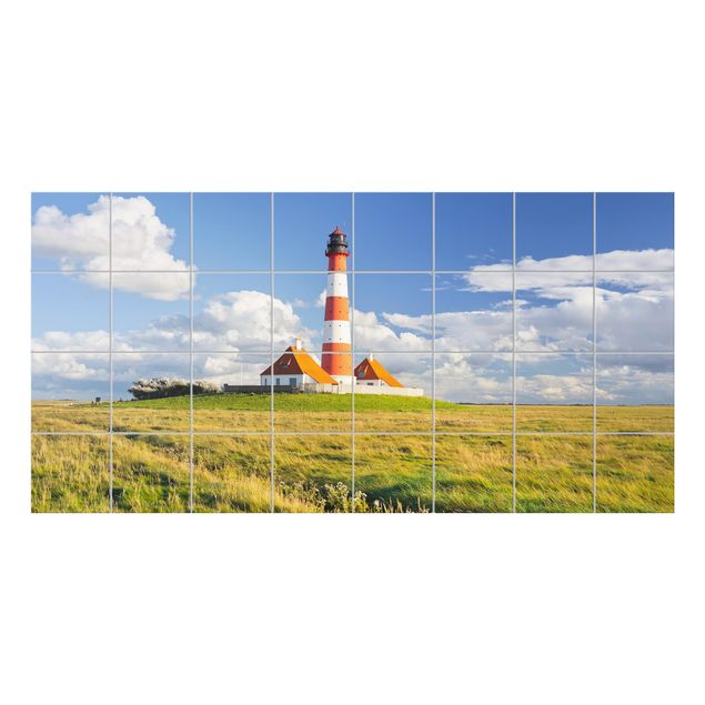 Adhesivos para azulejos en verde Lighthouse In Schleswig-Holstein