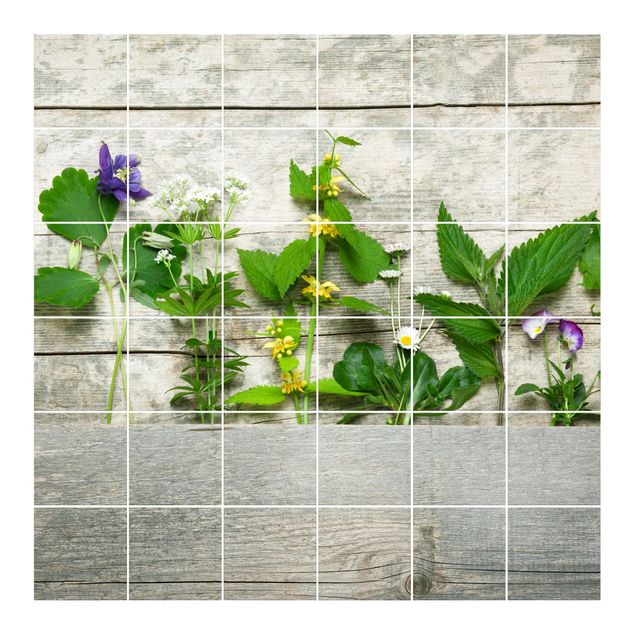 Adhesivos para azulejos Medicinal and Meadow Herbs