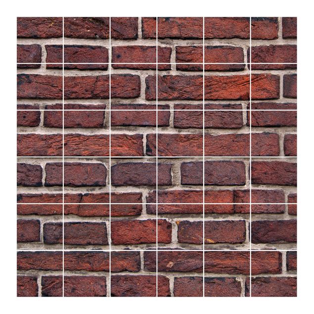 Adhesivos para azulejos patrones Brick Red