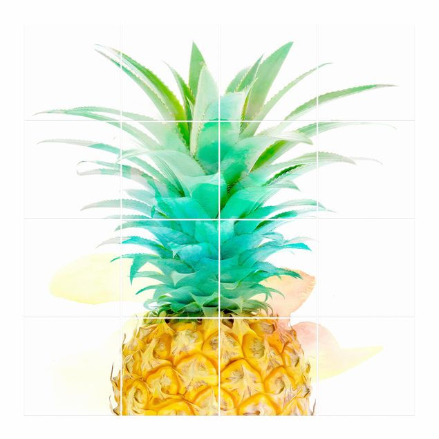 Adhesivos para azulejos Pineapple Watercolour