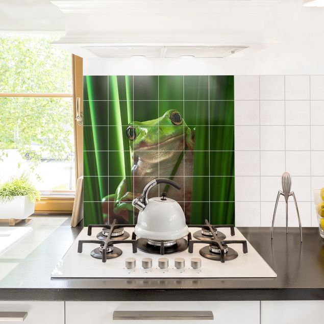 vinilos para cubrir azulejos baño Merry Frog