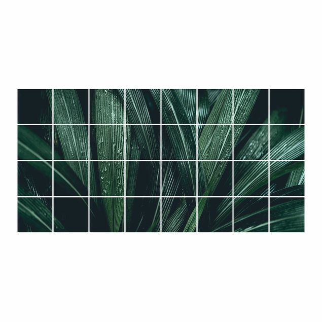 Adhesivos para azulejos Green Palm Leaves
