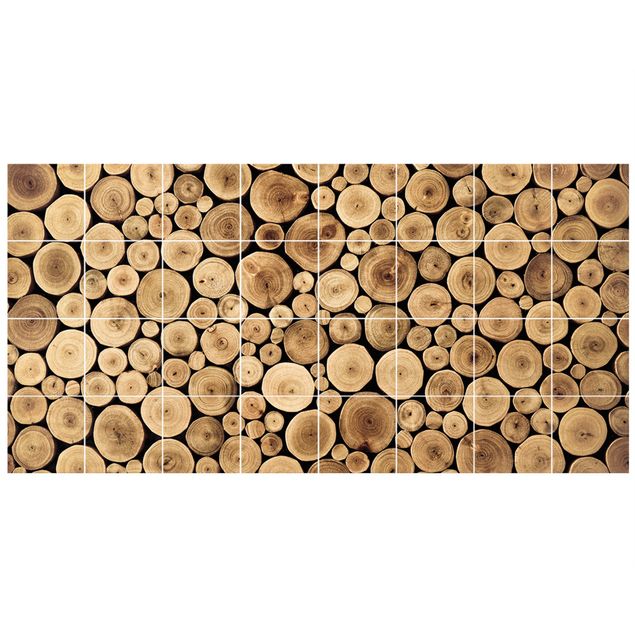 Adhesivos para azulejos patrones Homey Firewood