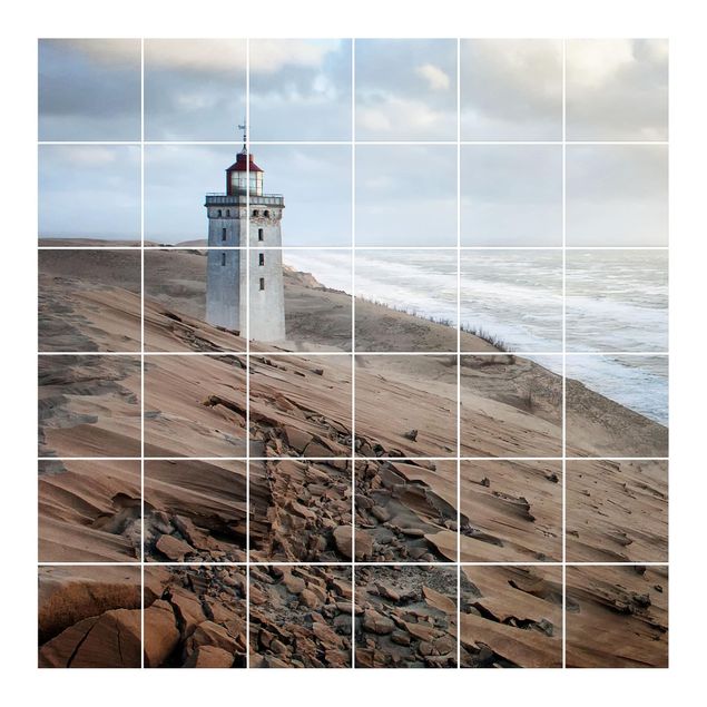 vinilos para cubrir azulejos baño Lighthouse In Denmark