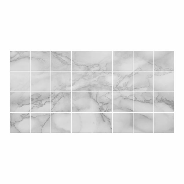 vinilos para cubrir azulejos baño Marble Look Black And White