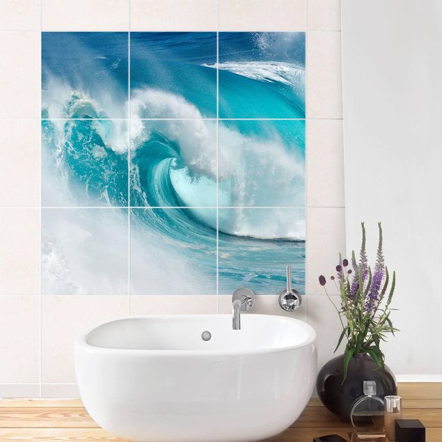 vinilos para cubrir azulejos baño Raging Waves