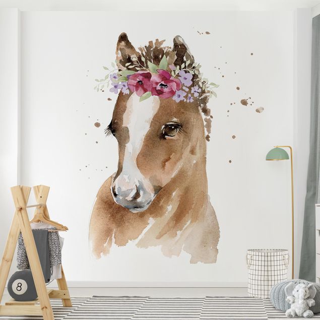 Papel pintado moderno Floral Pony