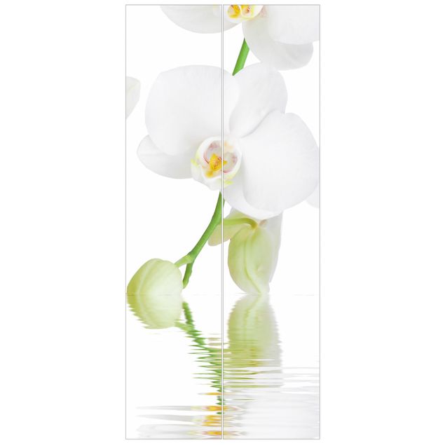 Papel pintado flores Spa Orchid - White Orchid