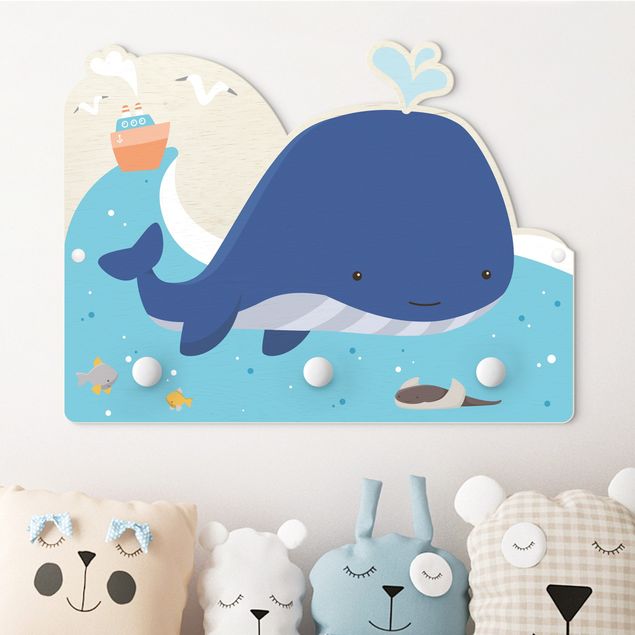 Decoración habitación infantil Friendly Whale In The Ocean