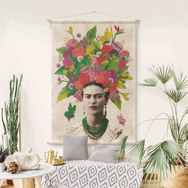 Decoración en la cocina Frida Kahlo - Flower Portrait