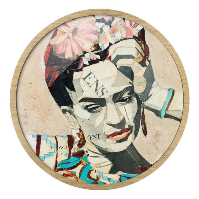 Cuadro retratos Frida Kahlo - Collage No.1