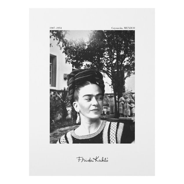 Cuadros modernos blanco y negro Frida Kahlo Photograph Portrait In The Garden