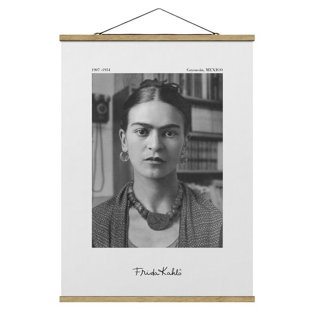 Cuadros modernos Frida Kahlo Photograph Portrait In The House