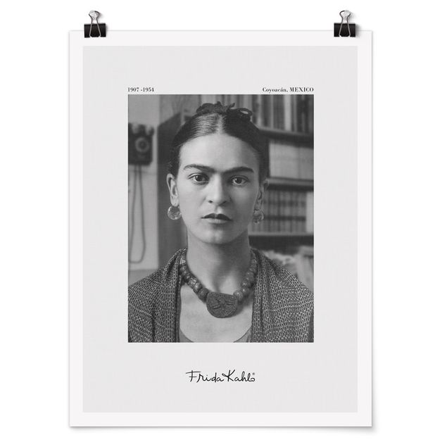 Reproducciónes de cuadros Frida Kahlo Photograph Portrait In The House