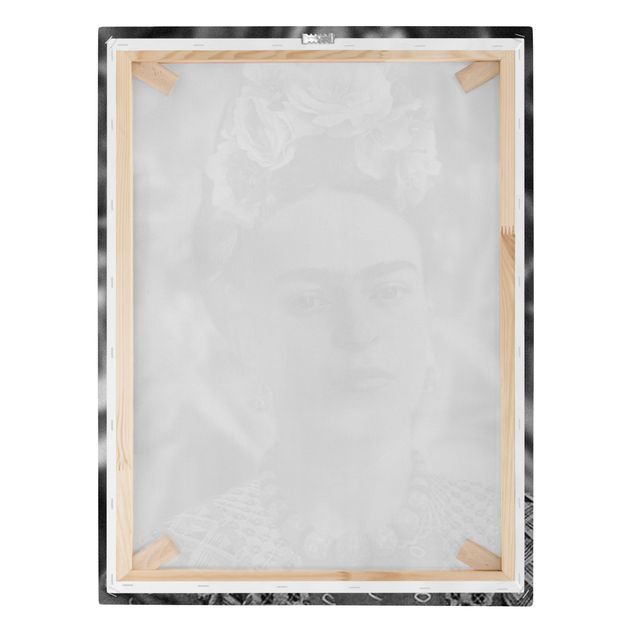 Cuadros modernos Frida Kahlo Photograph Portrait With Flower Crown