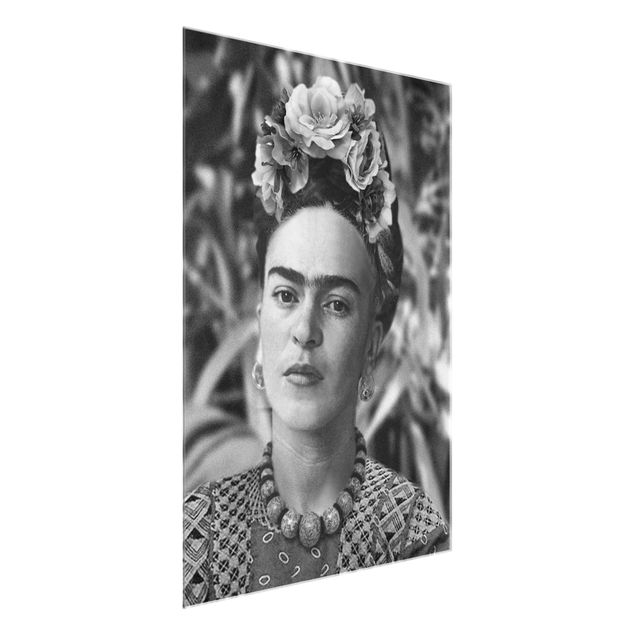 Cuadros de retratos Frida Kahlo Photograph Portrait With Flower Crown