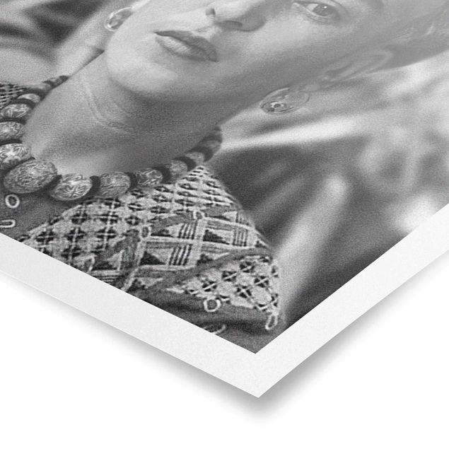 Cuadros en blanco y negro Frida Kahlo Photograph Portrait With Flower Crown