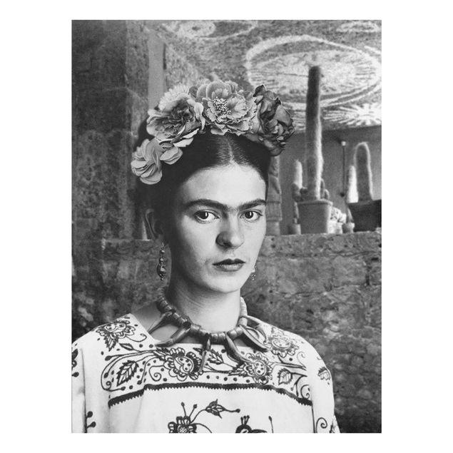 Cuadros a blanco y negro Frida Kahlo Photograph Portrait With Cacti