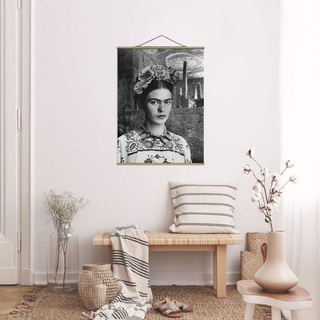 Cuadros de retratos Frida Kahlo Photograph Portrait With Cacti