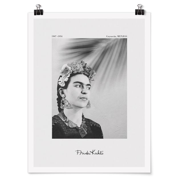 Láminas de cuadros famosos Frida Kahlo Portrait With Jewellery