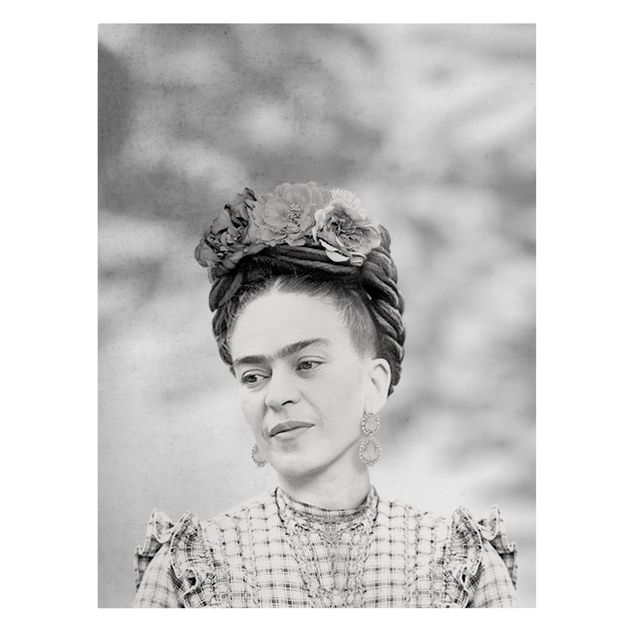 Cuadros en blanco y negro Frida Kahlo Portrait