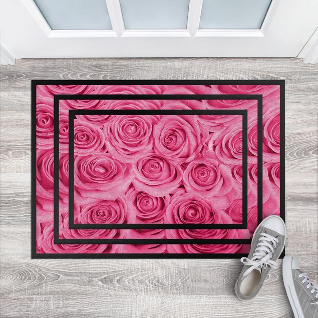 Alfombras modernas Bed of pink roses