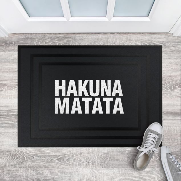 Felpudos con mensaje Hakuna Matata