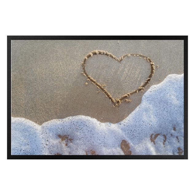 Alfombras modernas Heart On The Beach