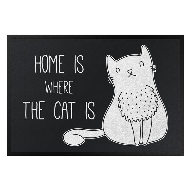 Felpudos personalizados familia Home Is Where The Cat Is Ii