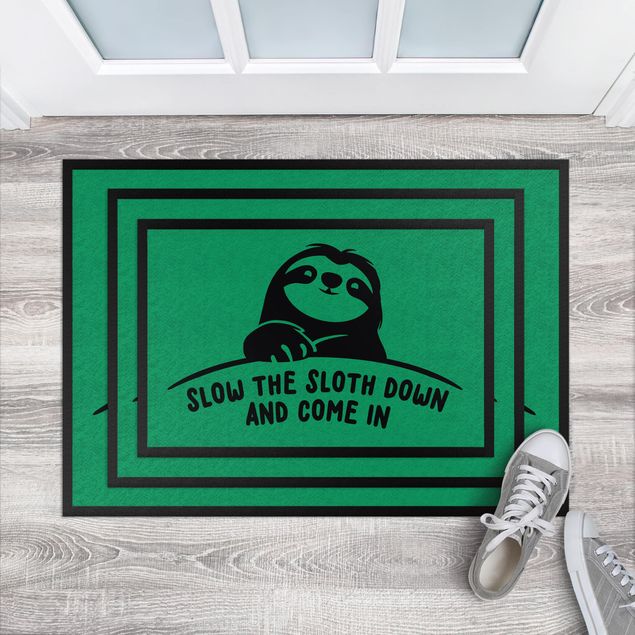 Felpudos frases Slow Down The Sloth