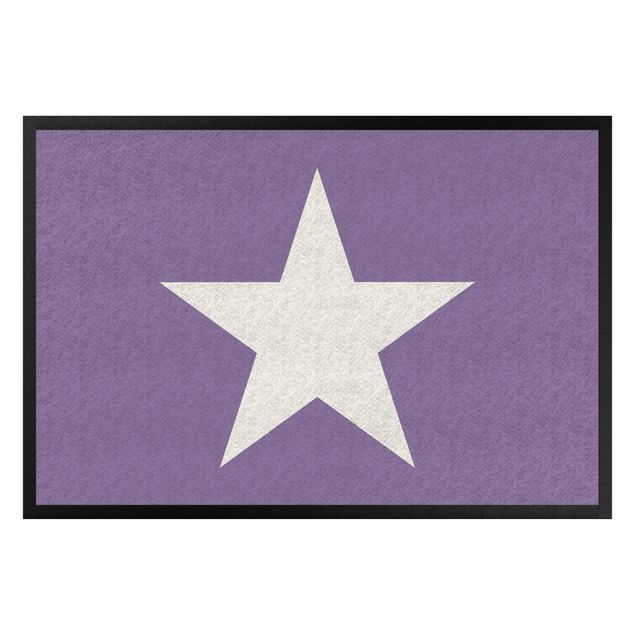 Felpudo estrella Star In Lilac