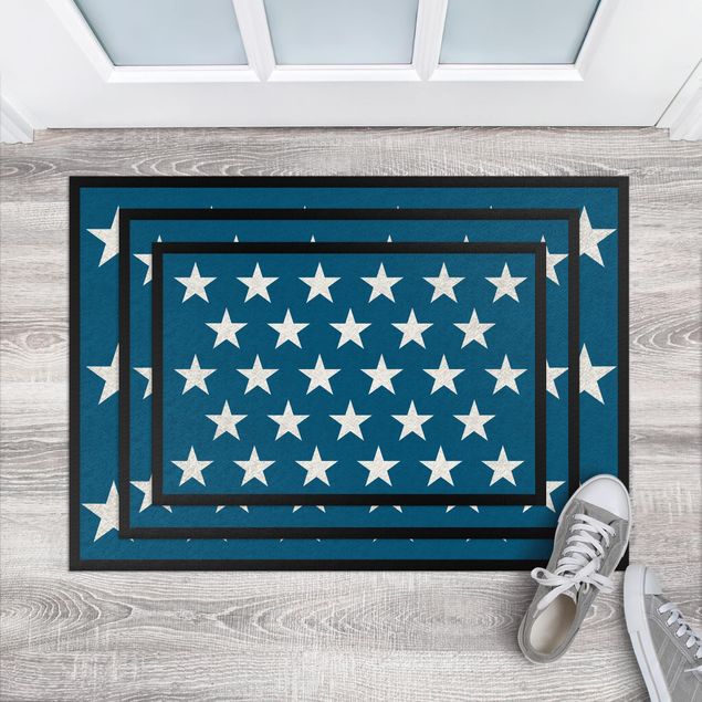 Alfombras modernas Stars Staggered Blue