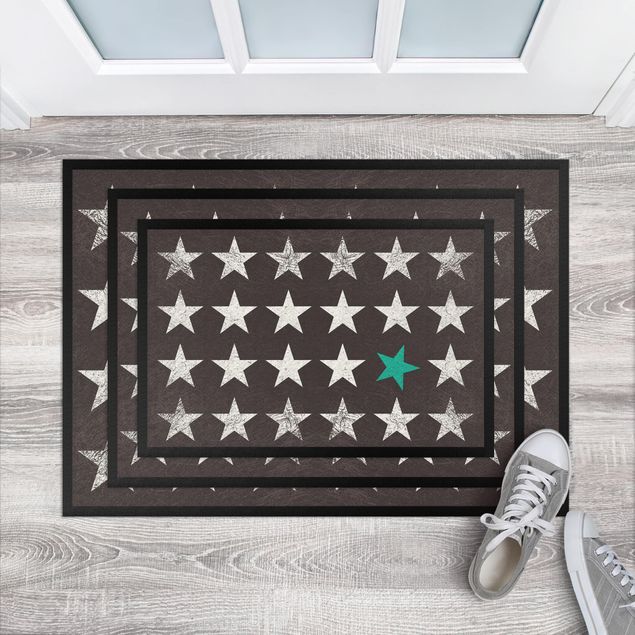 Alfombras modernas Turquoise Star