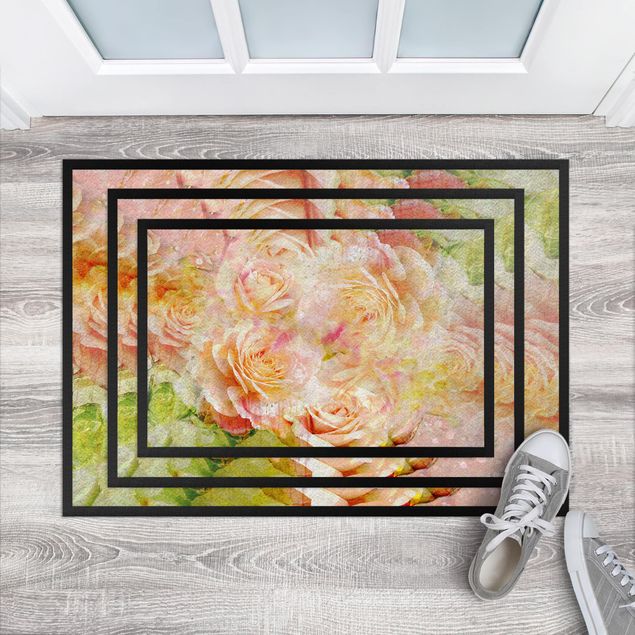 Alfombras modernas Watercolour Pastel Rose