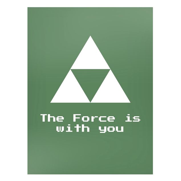 Cuadros frases Gaming Symbol The Force is with You