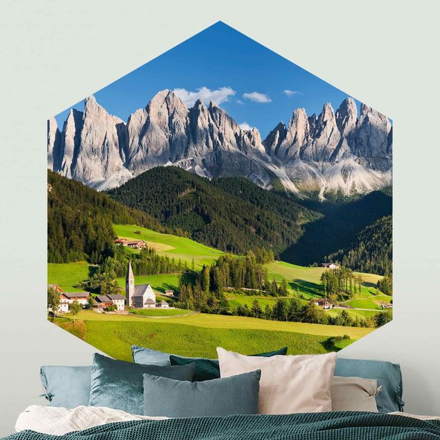 Papel pintado montañas infantil Odle In South Tyrol