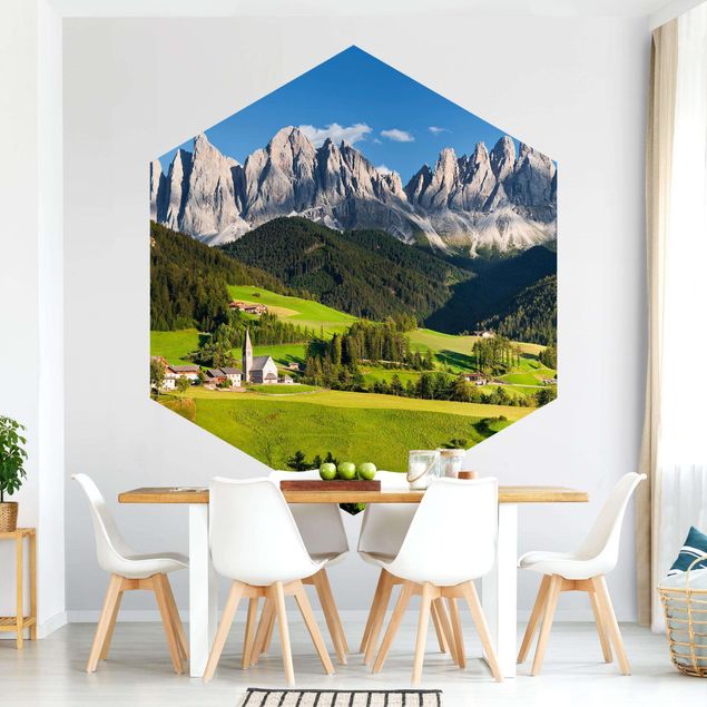 Papel pared paisaje Odle In South Tyrol