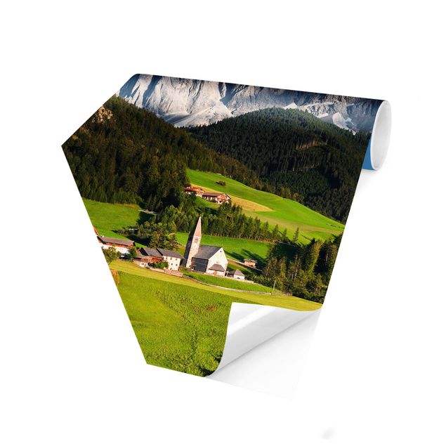 Papel pintado hexagonal Odle In South Tyrol