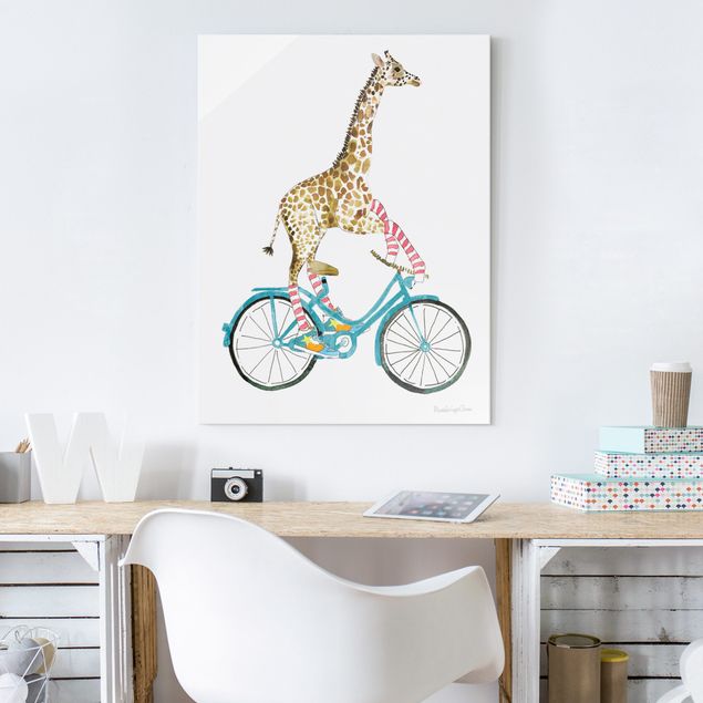 Decoración habitacion bebé Giraffe on a joy ride II