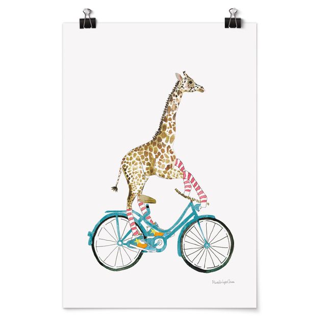 Cuadros decorativos modernos Giraffe on a joy ride II