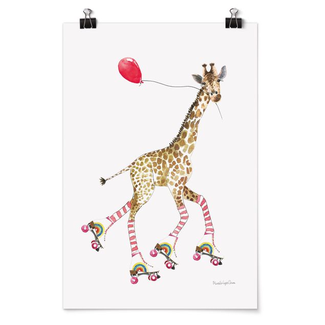Cuadros decorativos modernos Giraffe on a joy ride