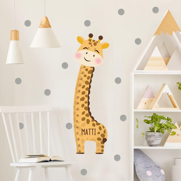 Decoración habitacion bebé Giraffe boy with custom name