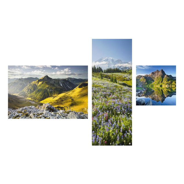Cuadros de paisajes naturales  Alps Mountain Views