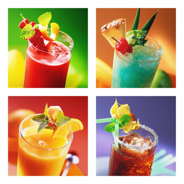 Cuadros decorativos colourful cocktails