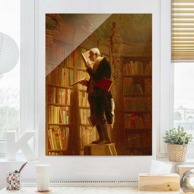 Estilo artístico Romanticismo Carl Spitzweg - The Bookworm (Detail)