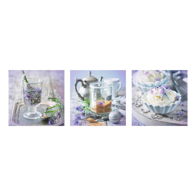 Cuadros flores Lavender Set Vintage