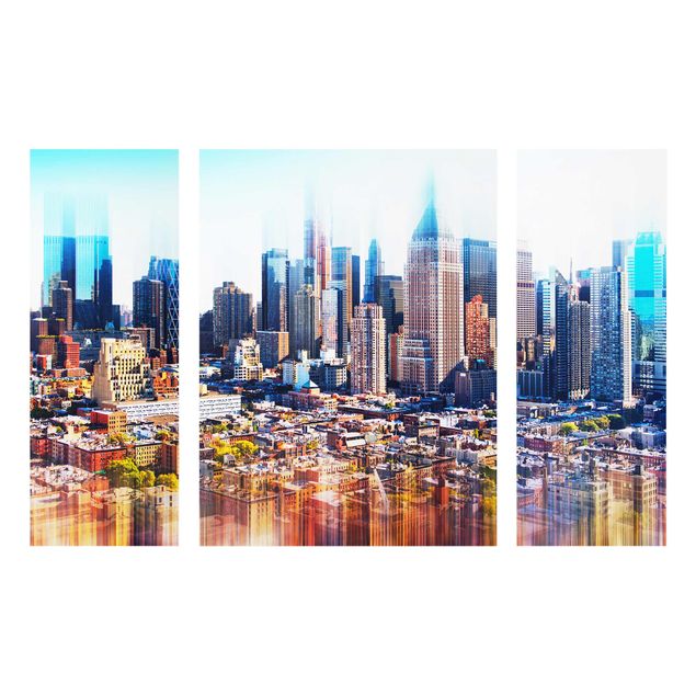 Cuadros de cristal arquitectura y skyline Manhattan Skyline Urban Stretch